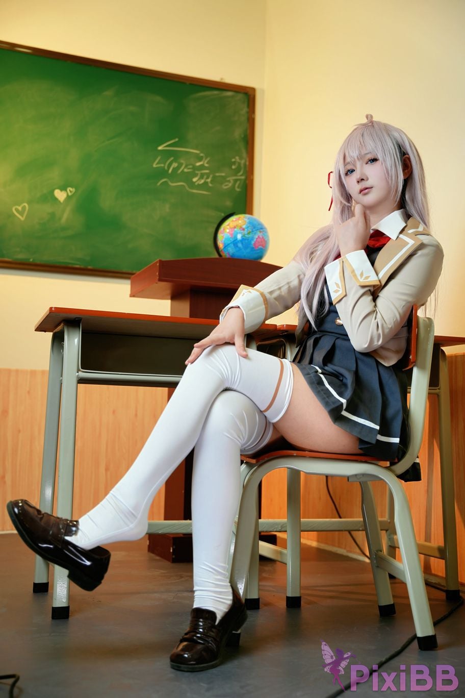 Do Cosplay like Ali from time to time Im a classmate next Ellie who is softly covering her shame in Russian PixiBB.COM 006