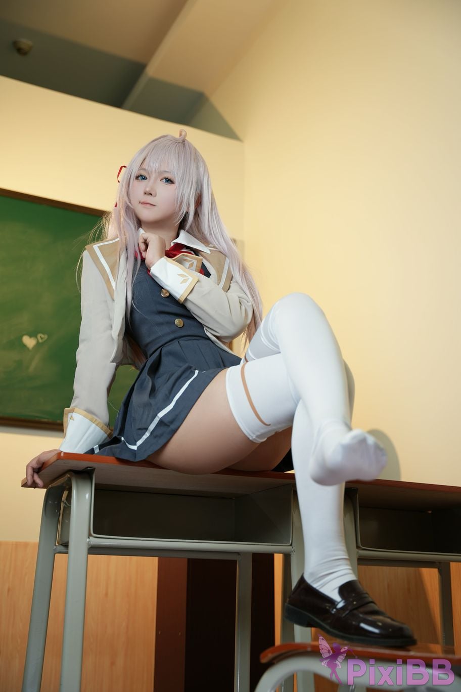 Do Cosplay like Ali from time to time Im a classmate next Ellie who is softly covering her shame in Russian PixiBB.COM 008