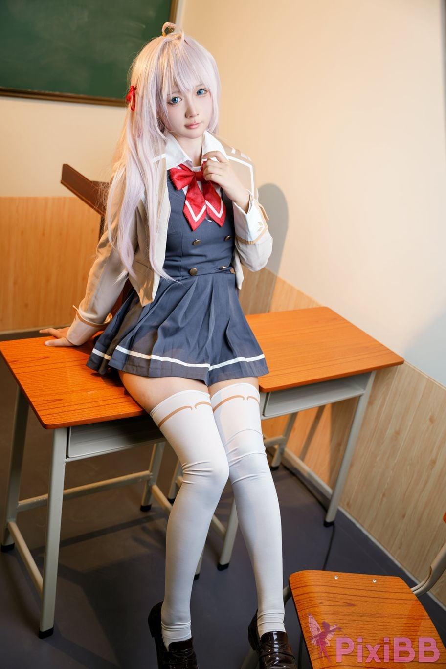 Do Cosplay like Ali from time to time Im a classmate next Ellie who is softly covering her shame in Russian PixiBB.COM 013