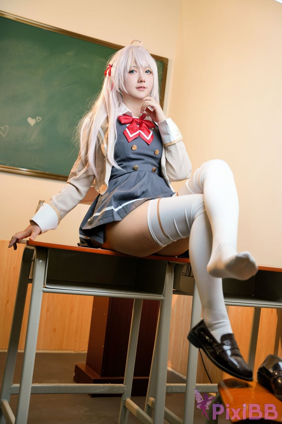 Do Cosplay like Ali from time to time Im a classmate next Ellie who is softly covering her shame in Russian PixiBB.COM 014