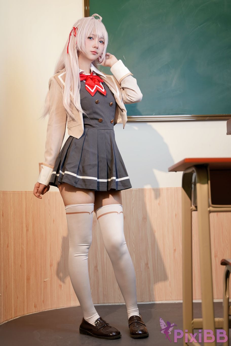 Do Cosplay like Ali from time to time Im a classmate next Ellie who is softly covering her shame in Russian PixiBB.COM 016