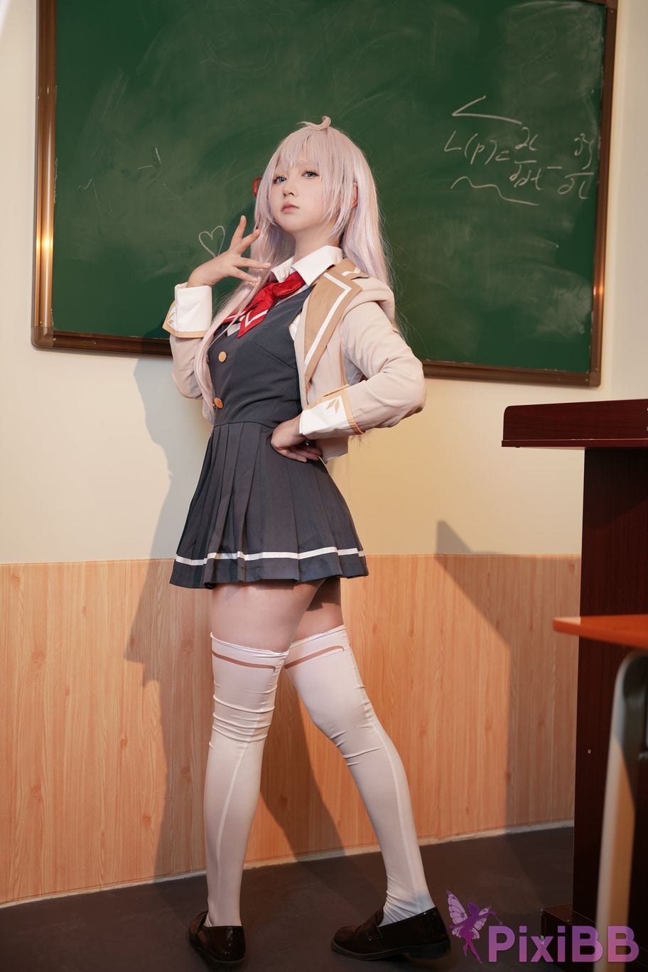 Do Cosplay like Ali from time to time Im a classmate next Ellie who is softly covering her shame in Russian PixiBB.COM 018