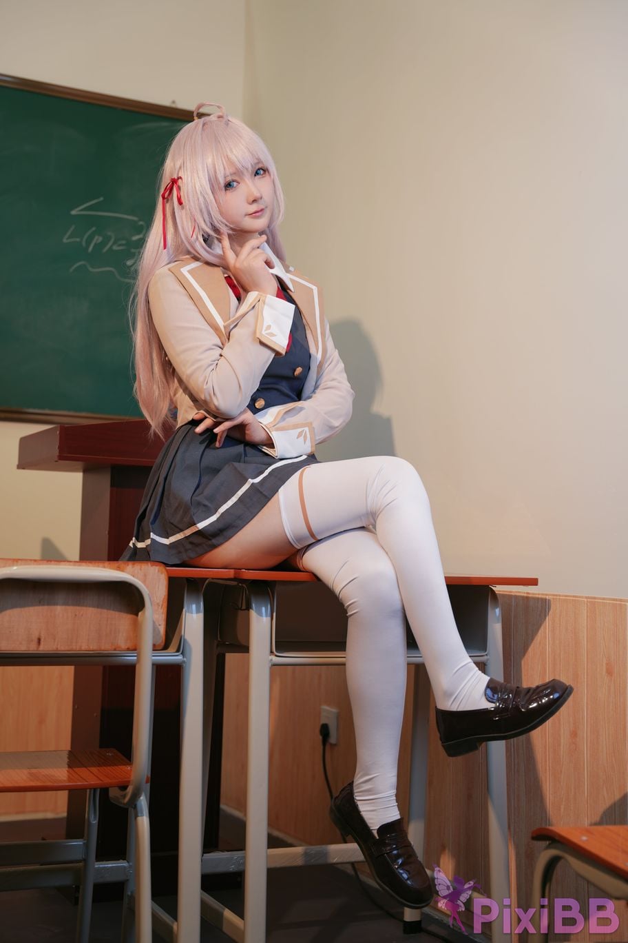 Do Cosplay like Ali from time to time Im a classmate next Ellie who is softly covering her shame in Russian PixiBB.COM 020