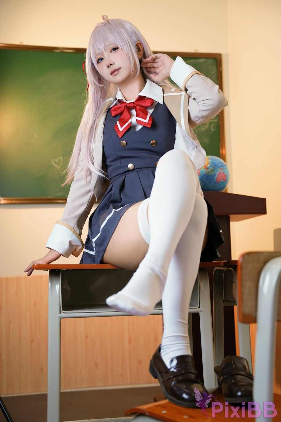 Do Cosplay like Ali from time to time Im a classmate next Ellie who is softly covering her shame in Russian PixiBB.COM 026