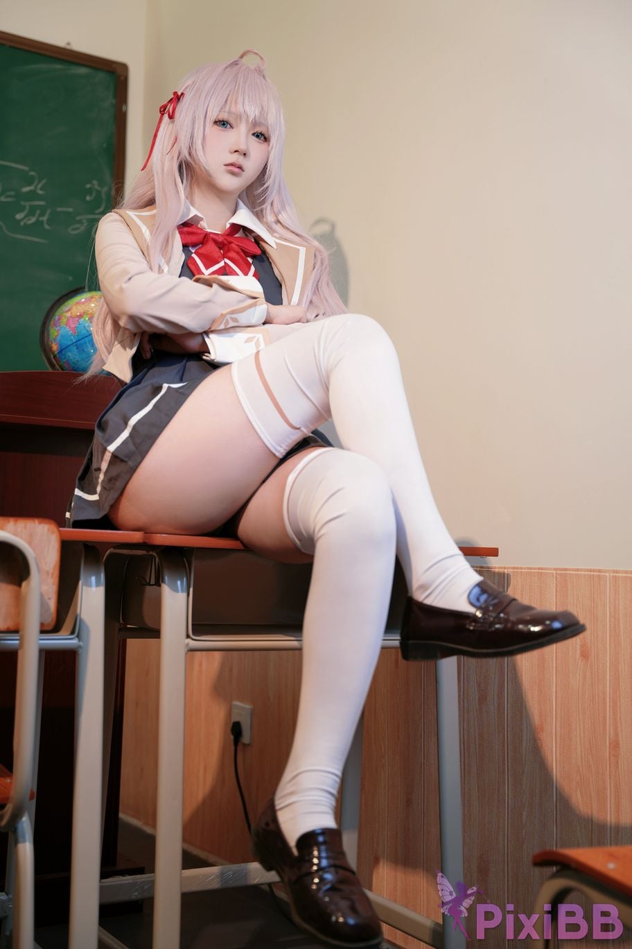 Do Cosplay like Ali from time to time Im a classmate next Ellie who is softly covering her shame in Russian PixiBB.COM 030