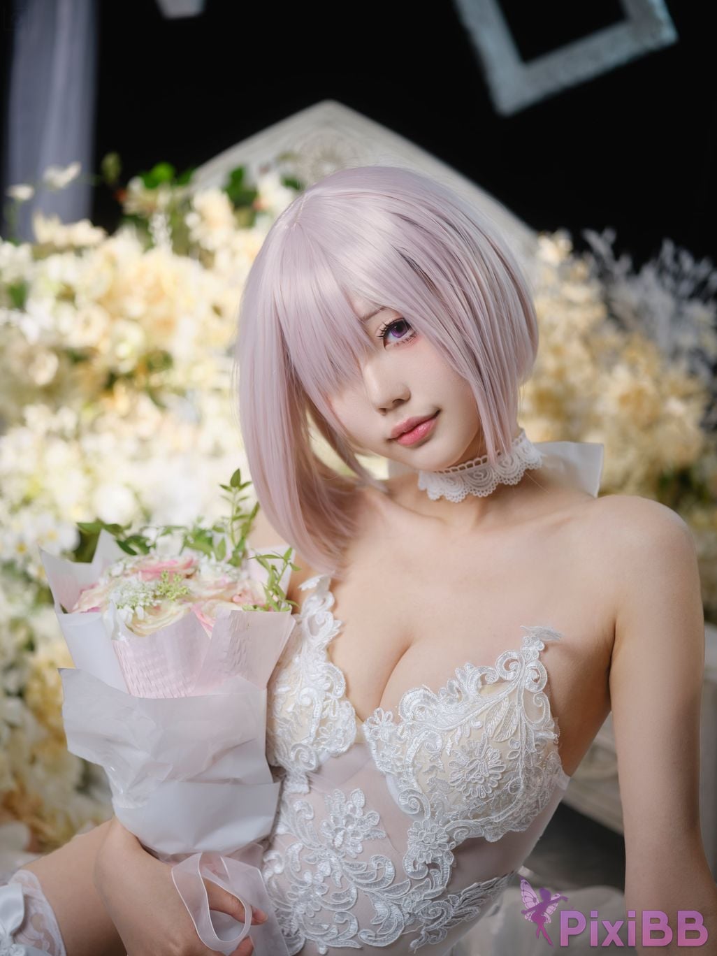 Cosplayer Huli raccoon FGO Matthews wedding PixiBB.COM 001