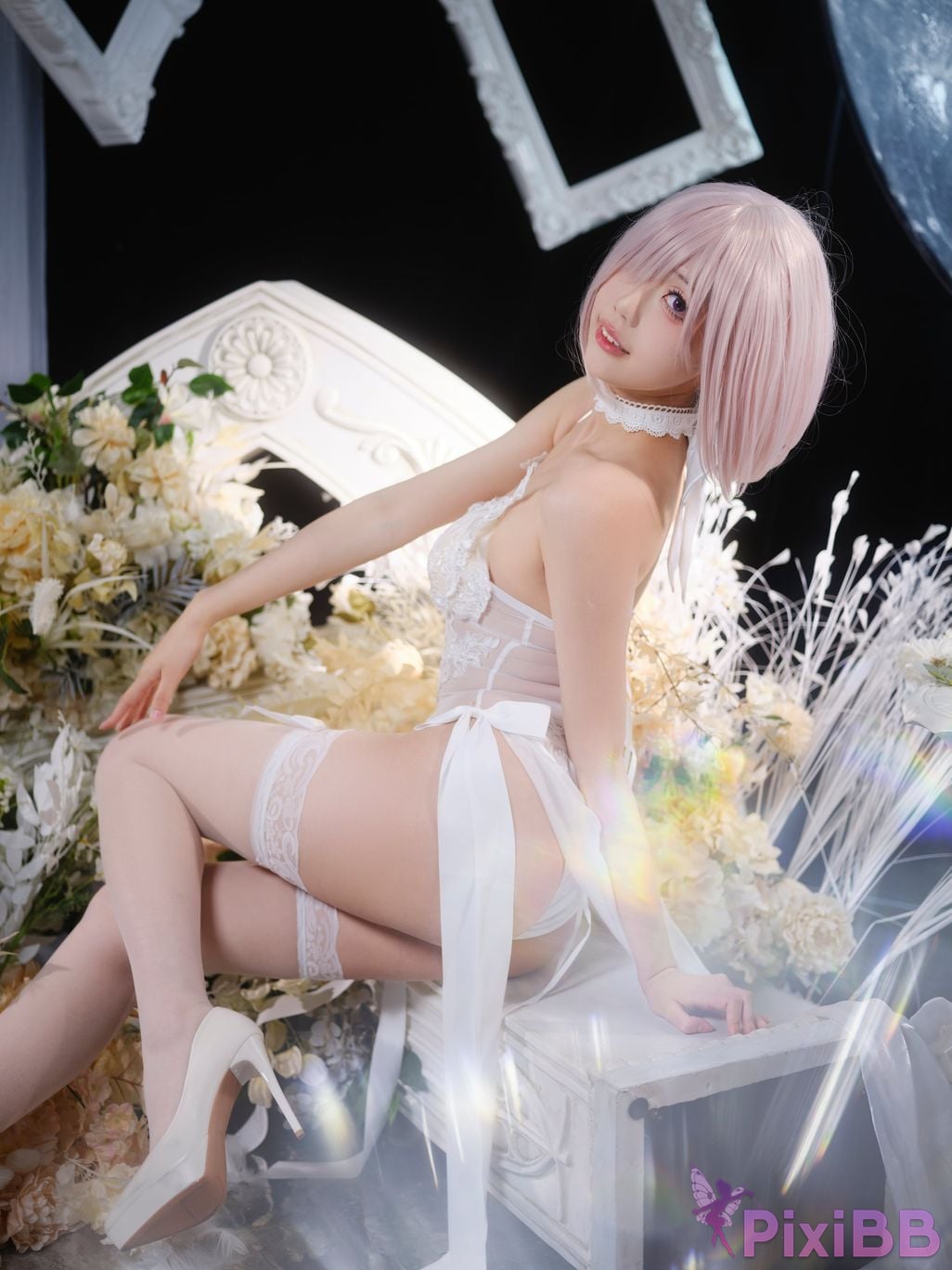 Cosplayer Huli raccoon FGO Matthews wedding PixiBB.COM 002