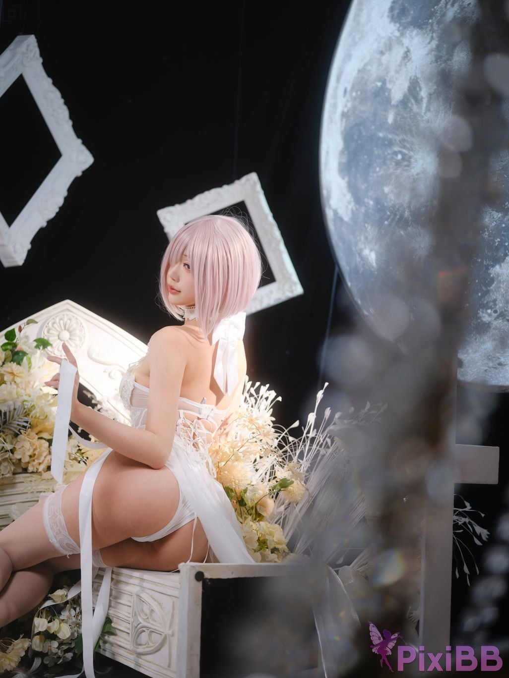 Cosplayer Huli raccoon FGO Matthews wedding PixiBB.COM 003