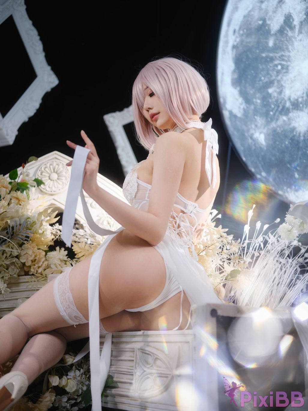 Cosplayer Huli raccoon FGO Matthews wedding PixiBB.COM 004