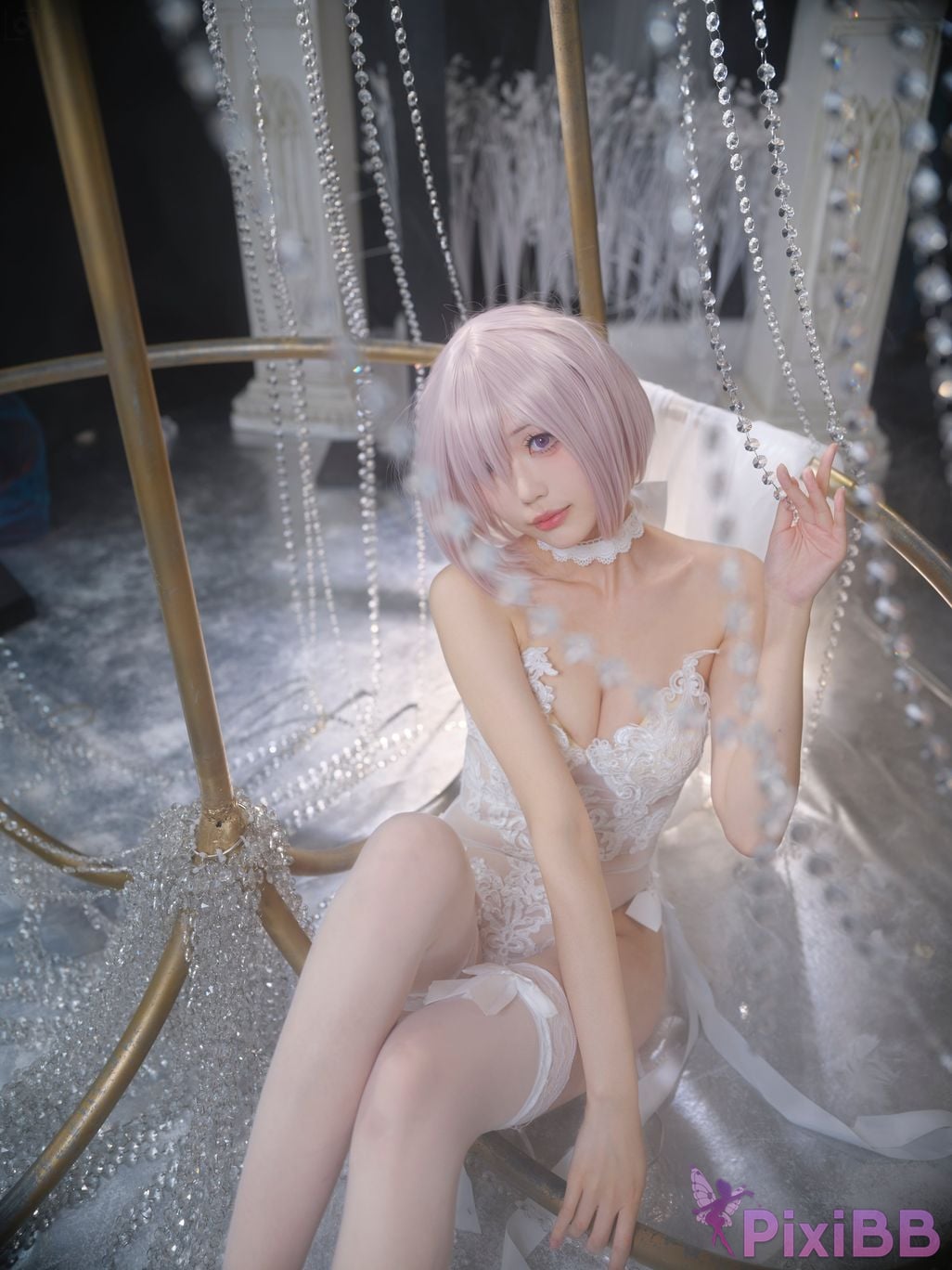 Cosplayer Huli raccoon FGO Matthews wedding PixiBB.COM 010
