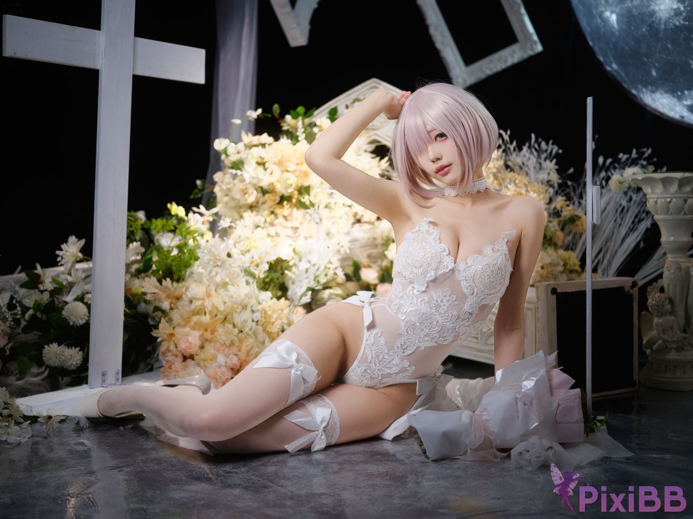 Cosplayer Huli raccoon FGO Matthews wedding PixiBB.COM 012