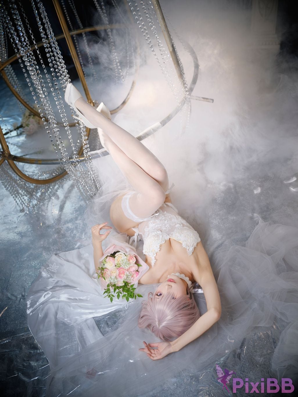 Cosplayer Huli raccoon FGO Matthews wedding PixiBB.COM 017