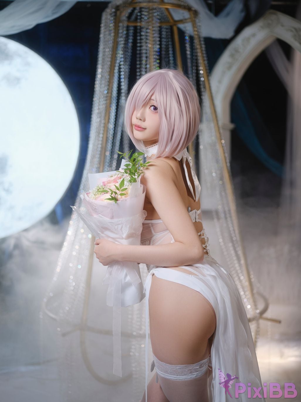 Cosplayer Huli raccoon FGO Matthews wedding PixiBB.COM 022