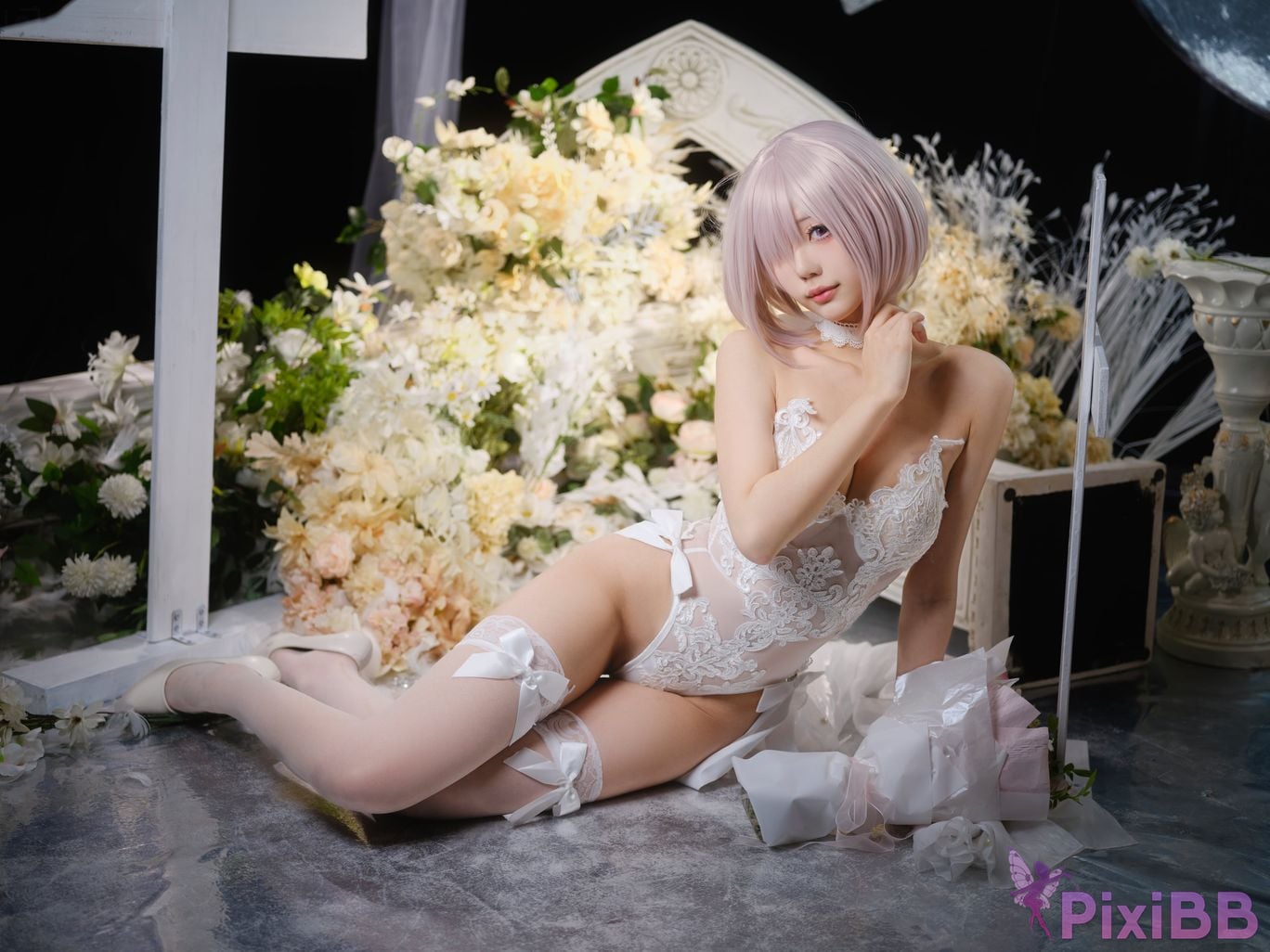 Cosplayer Huli raccoon FGO Matthews wedding PixiBB.COM 023