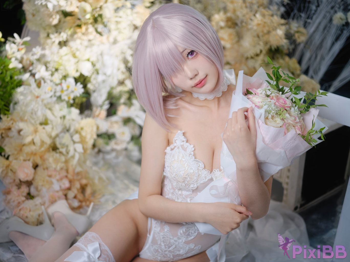 Cosplayer Huli raccoon FGO Matthews wedding PixiBB.COM 026