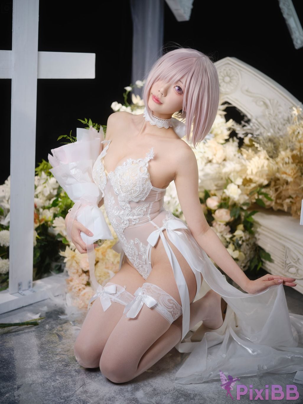 Cosplayer Huli raccoon FGO Matthews wedding PixiBB.COM 027