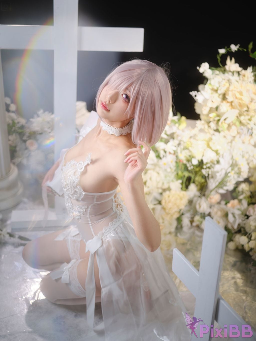Cosplayer Huli raccoon FGO Matthews wedding PixiBB.COM 029