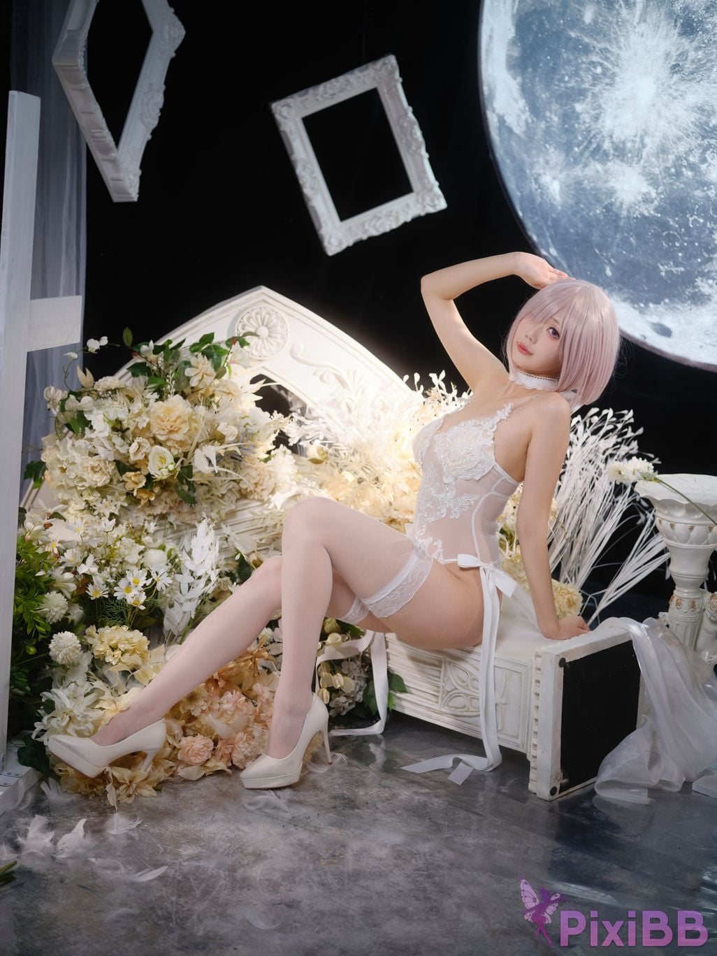 Cosplayer Huli raccoon FGO Matthews wedding PixiBB.COM 030
