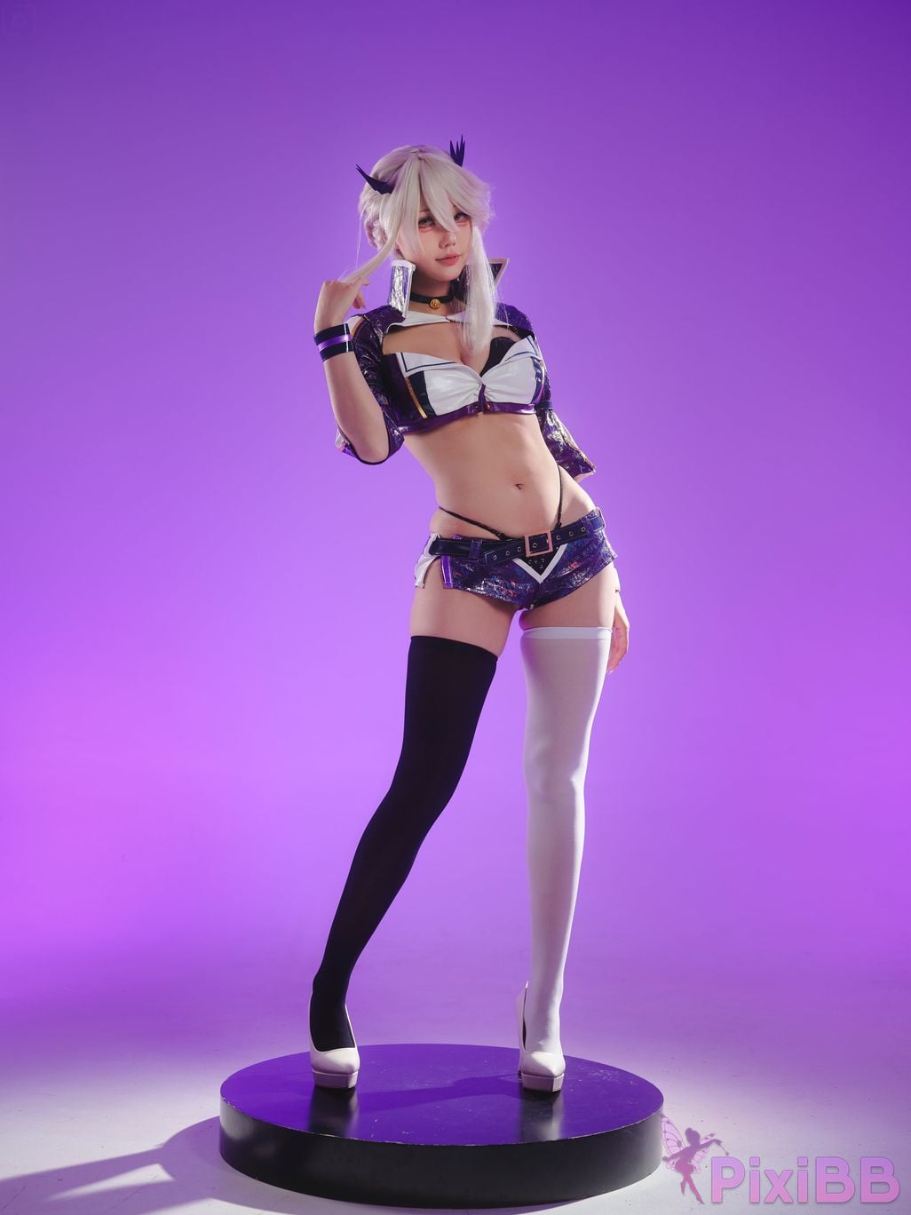 Cosplayer Huli raccoon Black gun idiot PixiBB.COM 003
