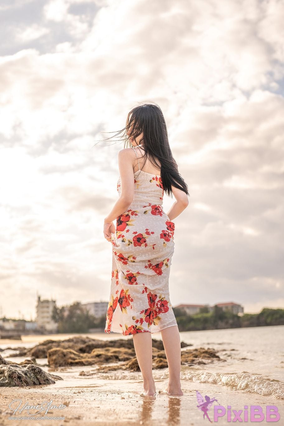 HaneAme Okinawa Hibiscu Red Dress PixiBB.COM 27