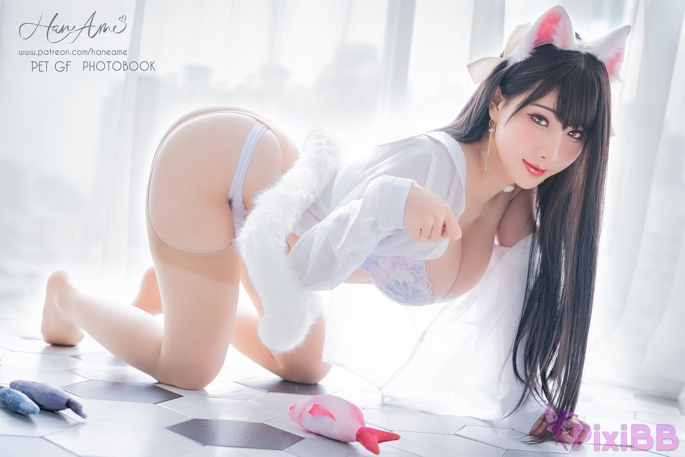 HaneAme Kemonomimi White Kitty Underwear PixiBB.COM 13