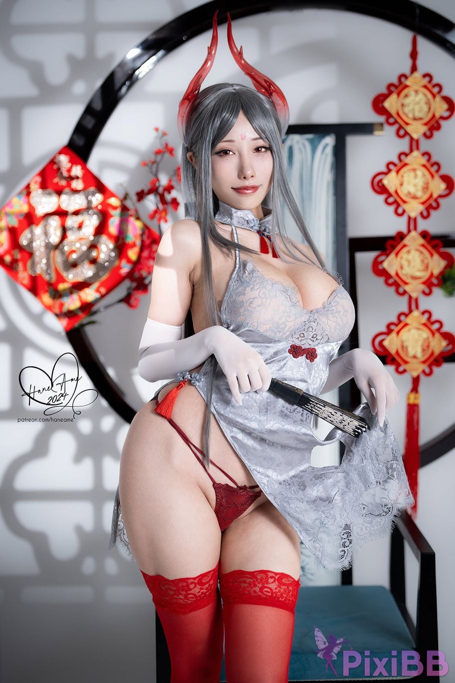 HaneAme Original New Year Dragon Qipao PixiBB.COM 11