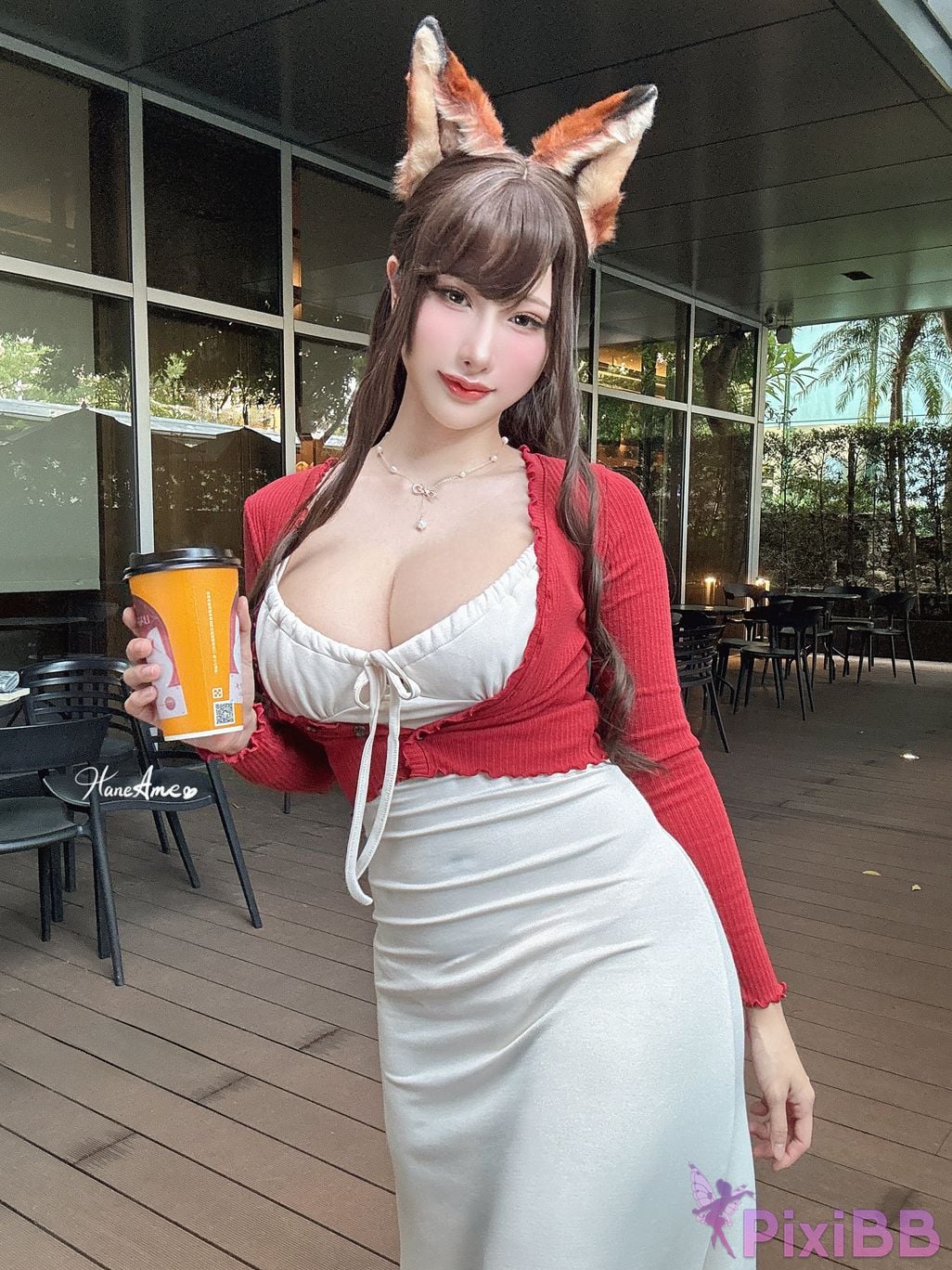 HaneAme Original Pet Girlfriend Foxy Coffee Day PixiBB.COM 24