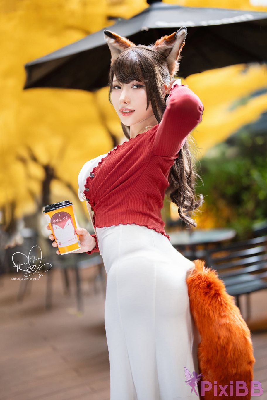 HaneAme Original Pet Girlfriend Foxy Coffee Day PixiBB.COM 30