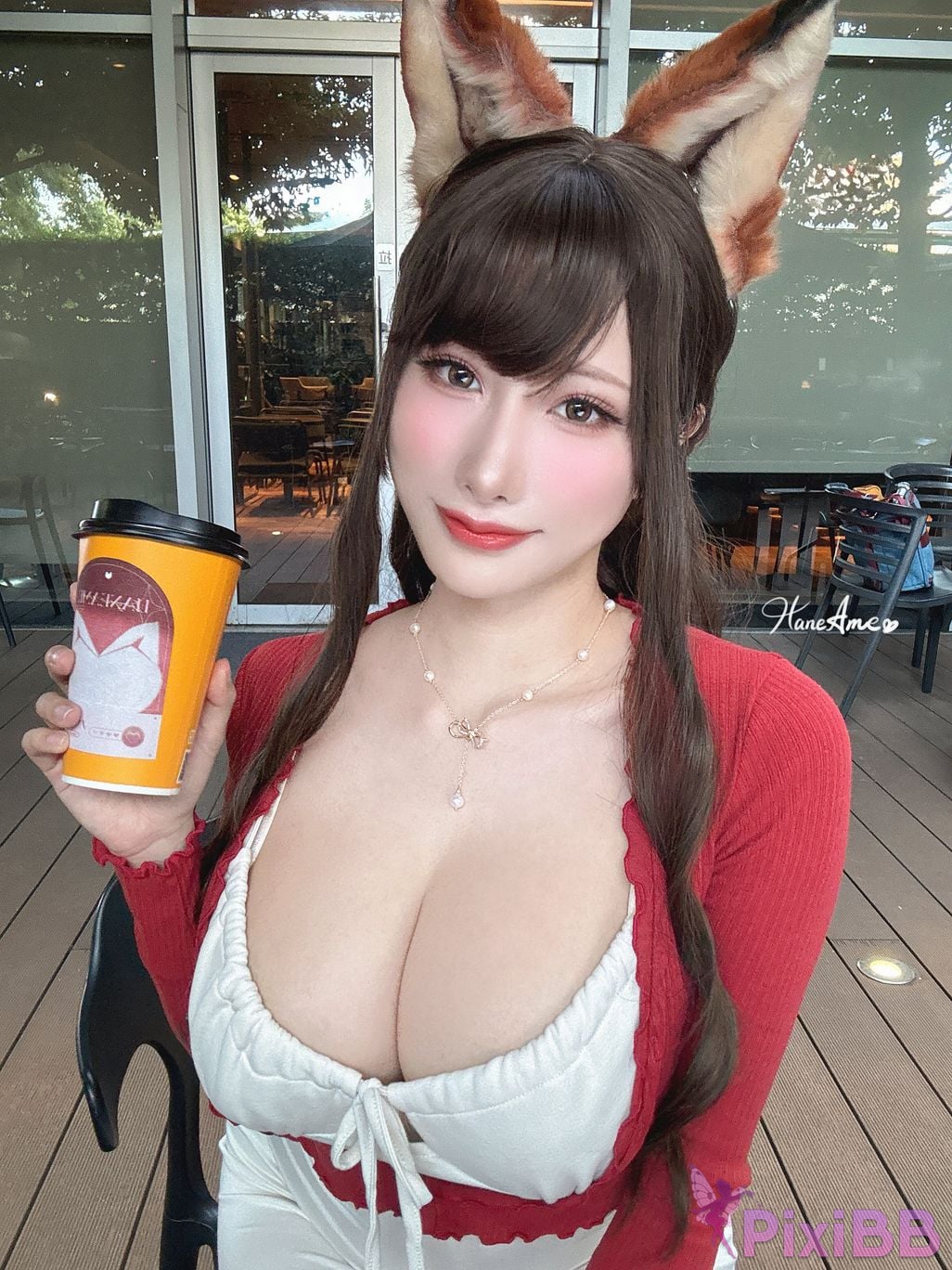 HaneAme Original Pet Girlfriend Foxy Coffee Day PixiBB.COM 33
