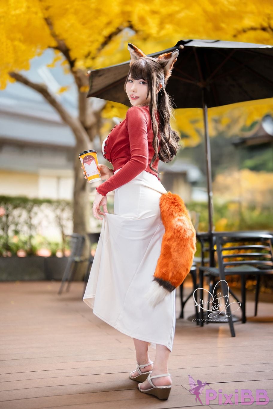 HaneAme Original Pet Girlfriend Foxy Coffee Day PixiBB.COM 35