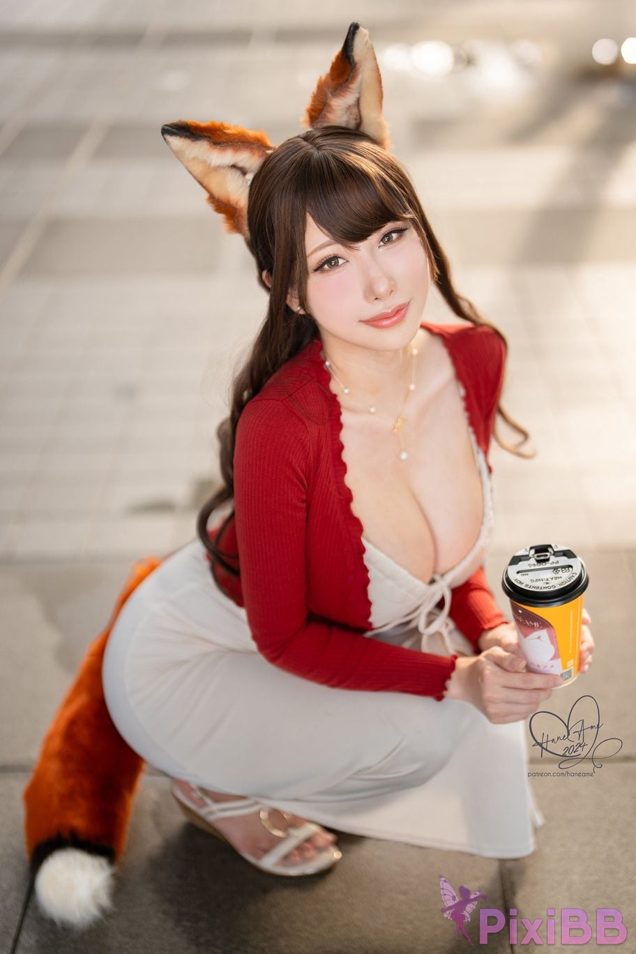 HaneAme Original Pet Girlfriend Foxy Coffee Day PixiBB.COM 37