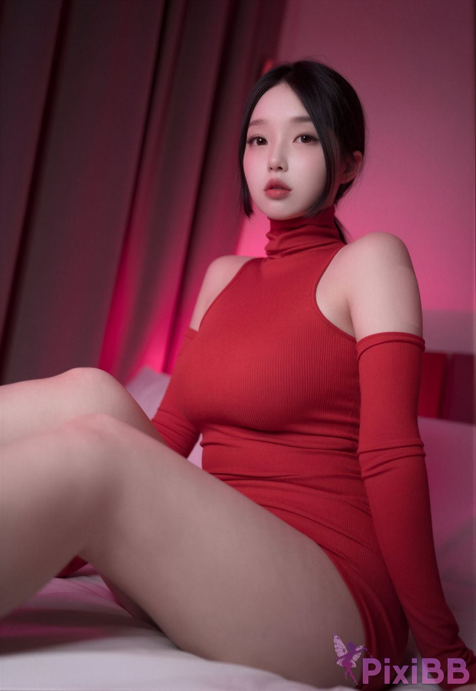 AI Enhanced X LEVEL Suji profit Vol.82 Meshed RED PixiBB.COM 014
