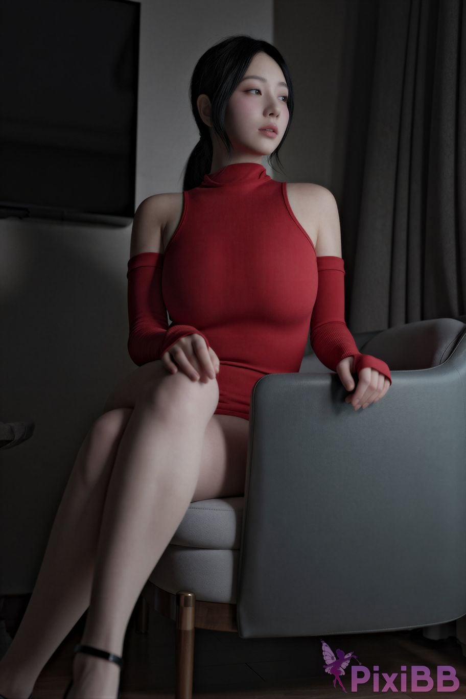 AI Enhanced X LEVEL Suji profit Vol.82 Meshed RED PixiBB.COM 023