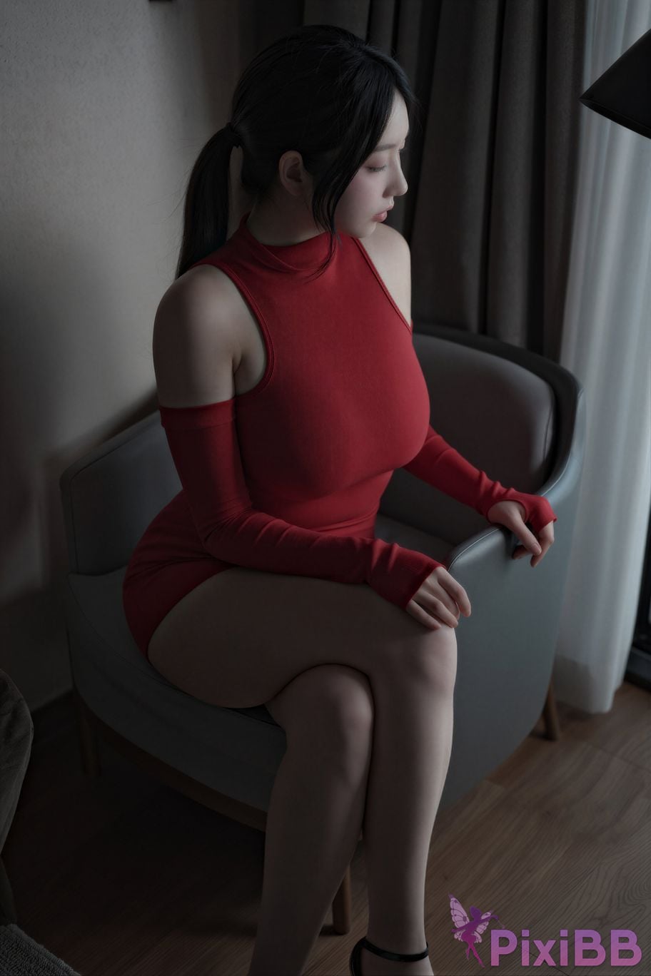 AI Enhanced X LEVEL Suji profit Vol.82 Meshed RED PixiBB.COM 034