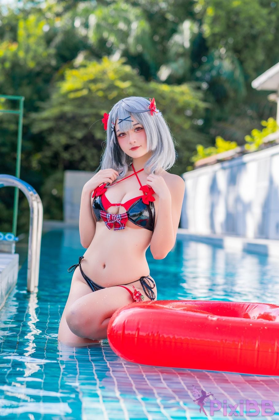 Cosplayer Xiaoyukiko small fish shahuacha kuluoai swimsuit PixiBB.COM 004