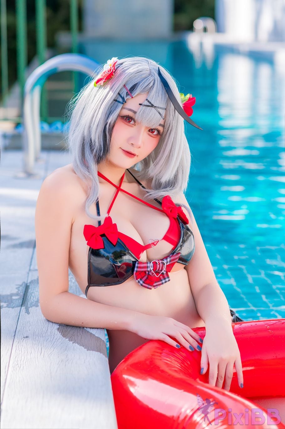 Cosplayer Xiaoyukiko small fish shahuacha kuluoai swimsuit PixiBB.COM 007