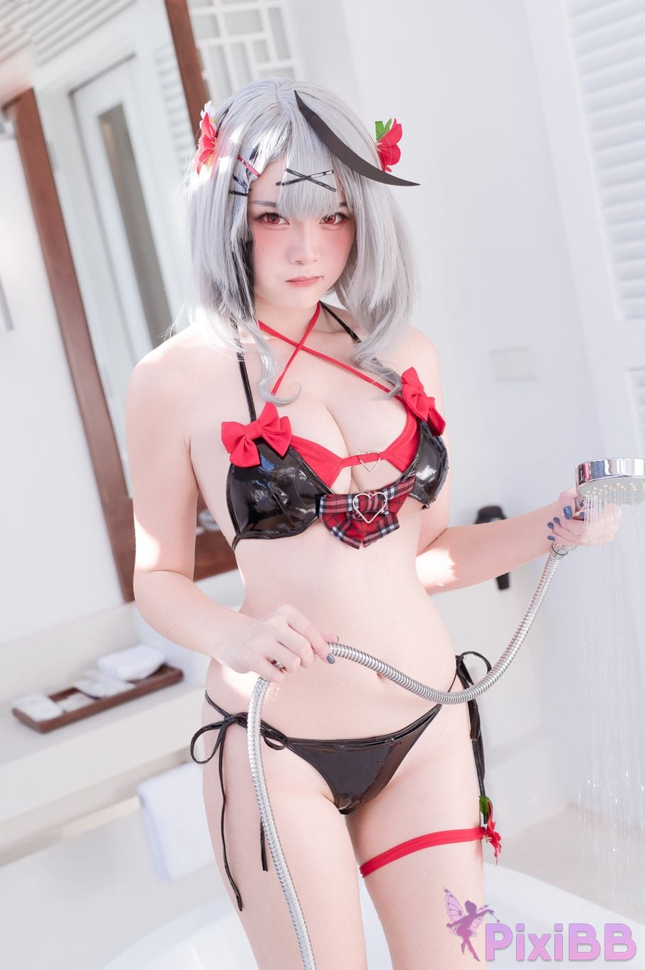 Cosplayer Xiaoyukiko small fish shahuacha kuluoai swimsuit PixiBB.COM 010
