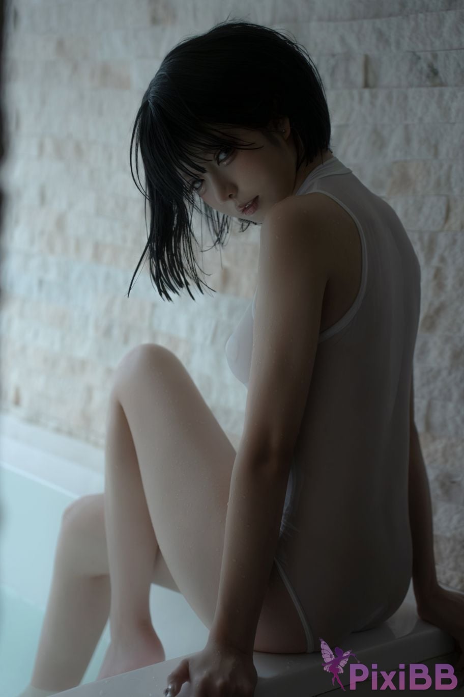Cosplayer Zhiyue Etsu ko transparent swimming PixiBB.COM 013