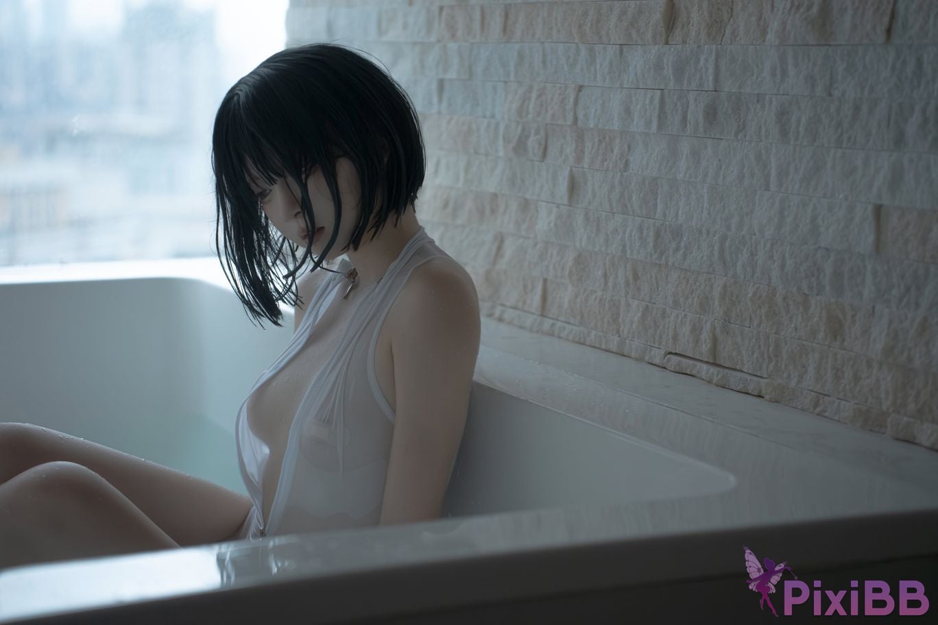 Cosplayer Zhiyue Etsu ko transparent swimming PixiBB.COM 029