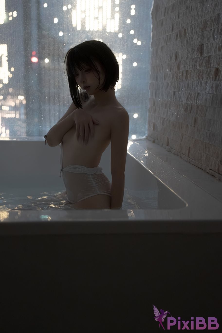Cosplayer Zhiyue Etsu ko transparent swimming PixiBB.COM 057