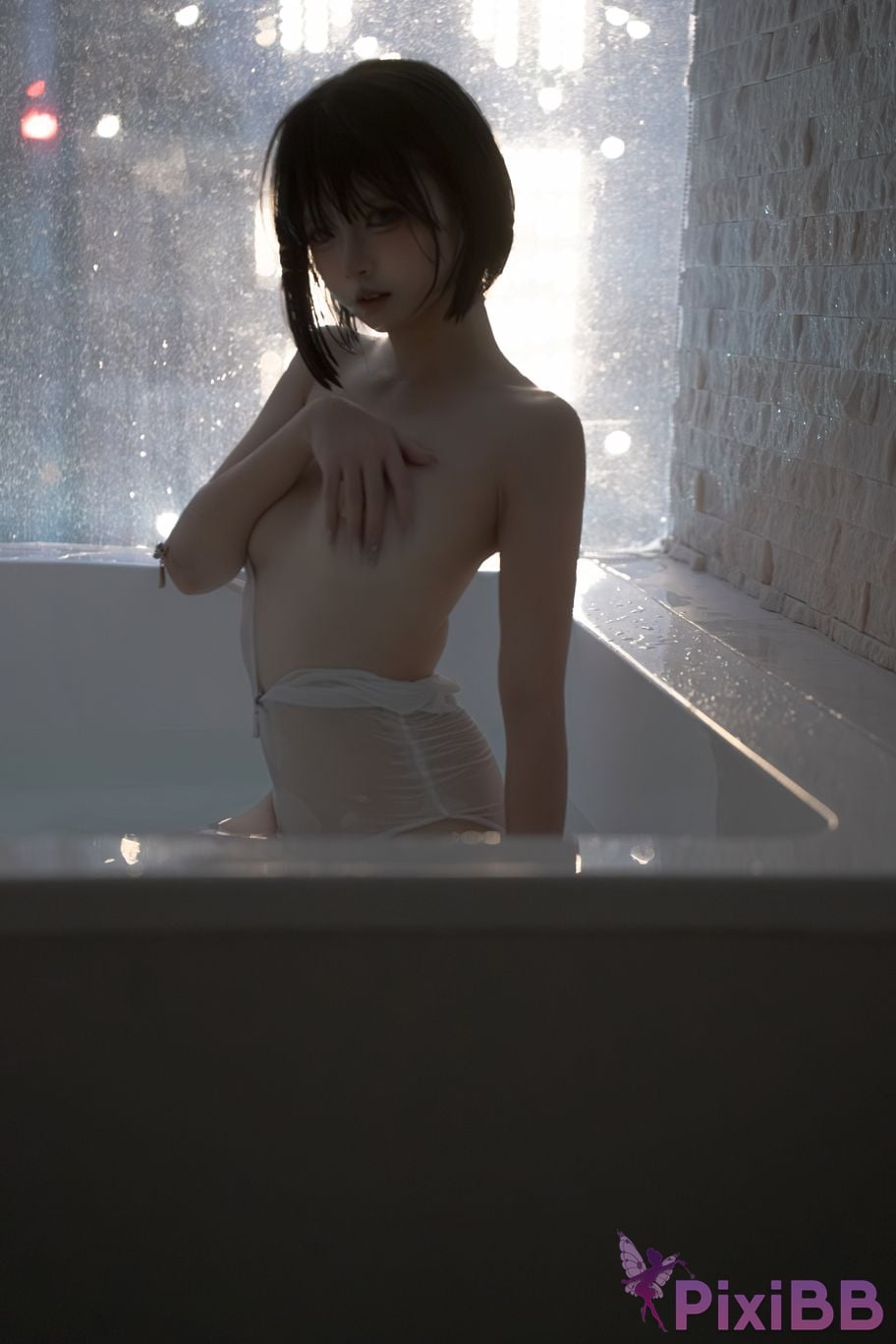Cosplayer Zhiyue Etsu ko transparent swimming PixiBB.COM 058