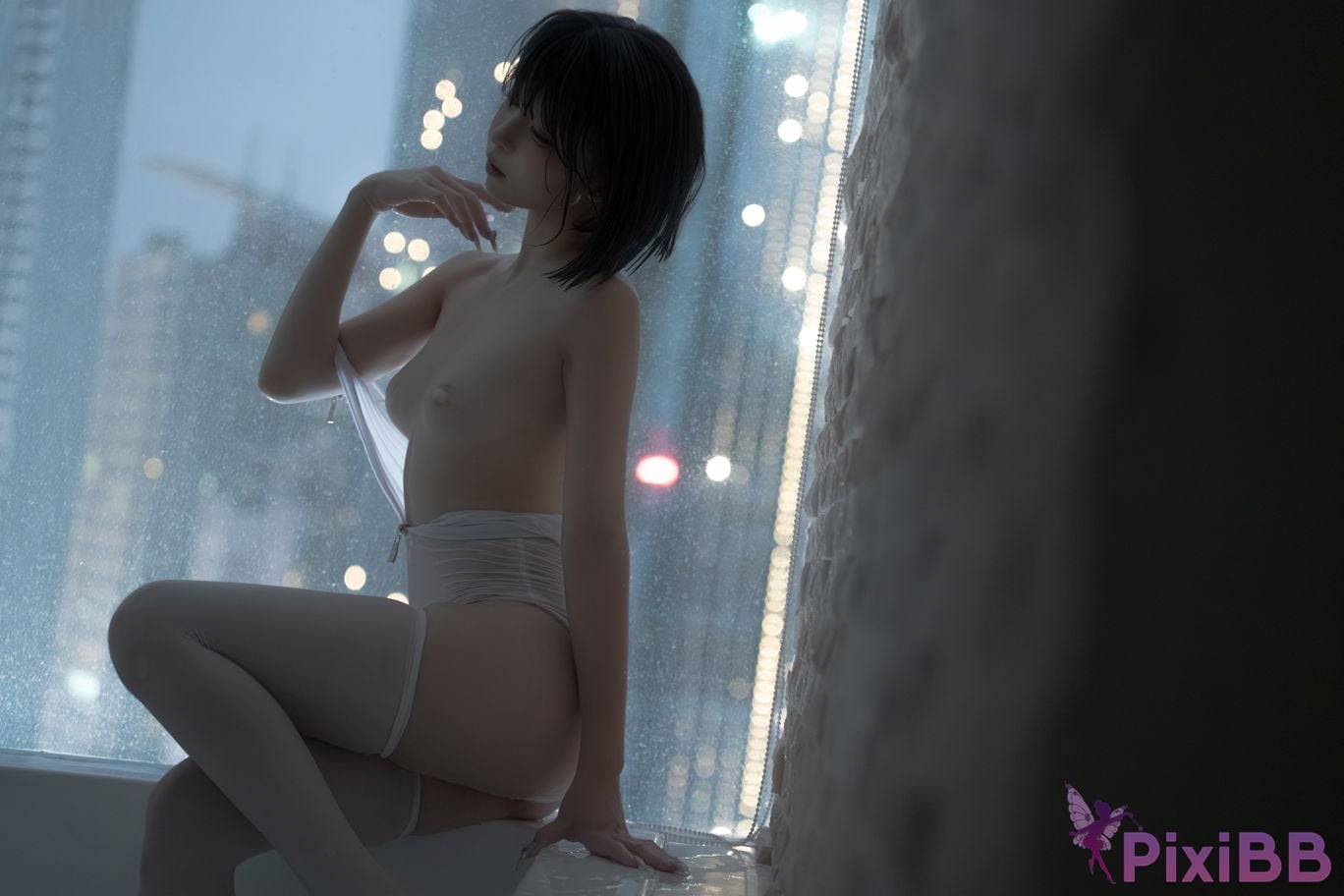 Cosplayer Zhiyue Etsu ko transparent swimming PixiBB.COM 063