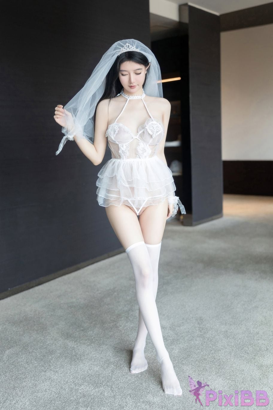 XR Uncensored Xie Xiaoan R18 XIUREN model wedding dress double vibrator PixiBB.COM 005.JPEG