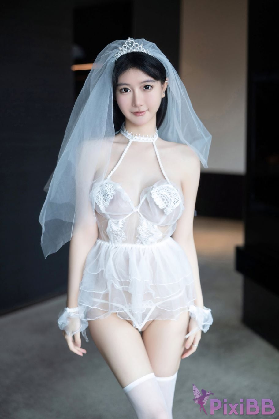 XR Uncensored Xie Xiaoan R18 XIUREN model wedding dress double vibrator PixiBB.COM 017.JPEG