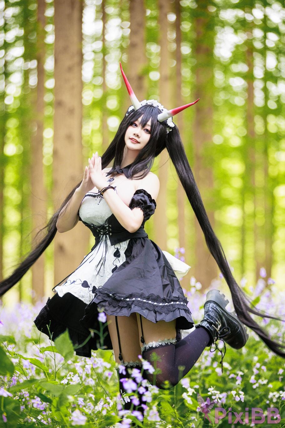 Cosplayer A Xuexue Nodai maid PixiBB.COM 002