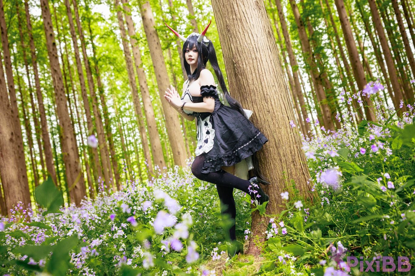 Cosplayer A Xuexue Nodai maid PixiBB.COM 004