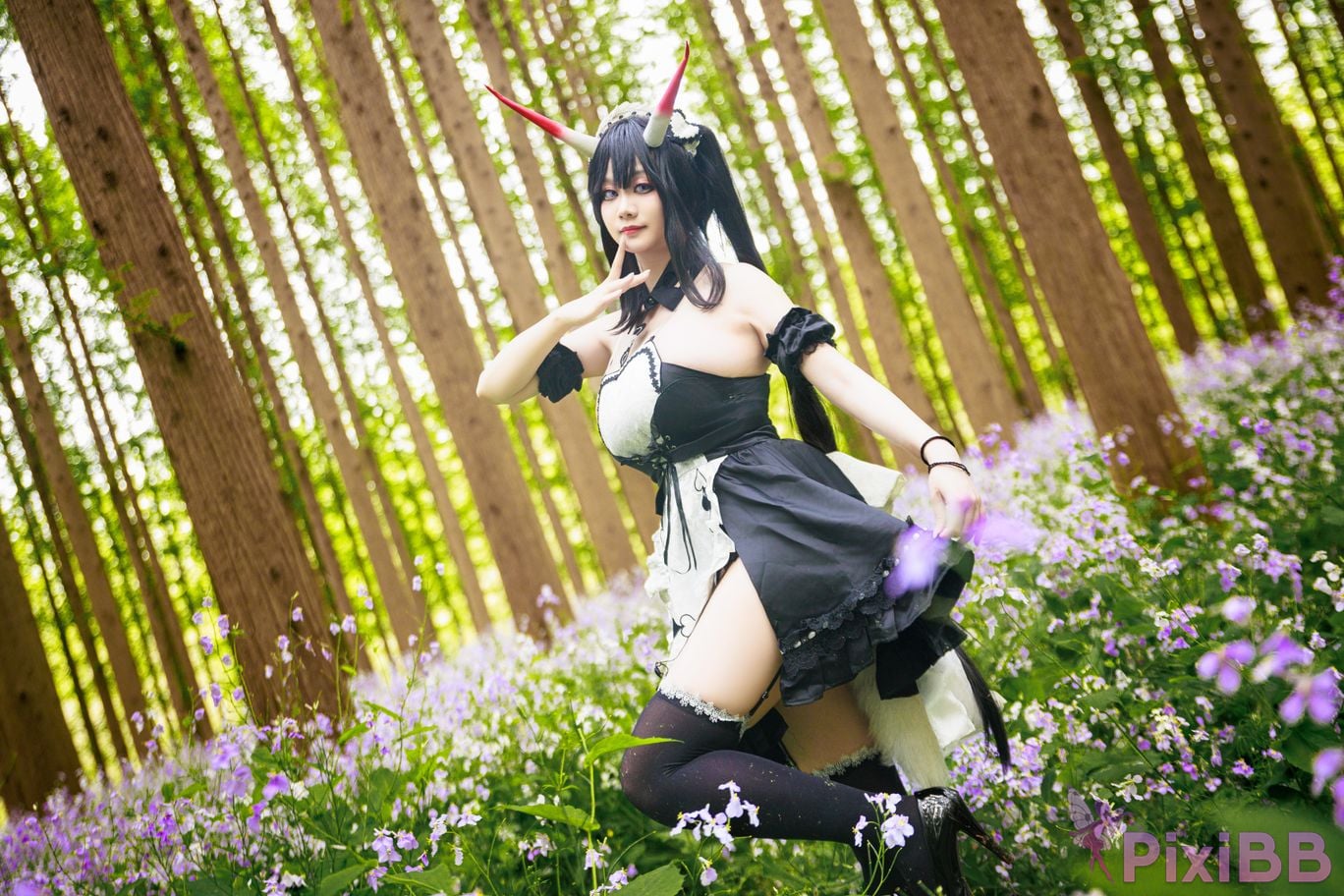 Cosplayer A Xuexue Nodai maid PixiBB.COM 005