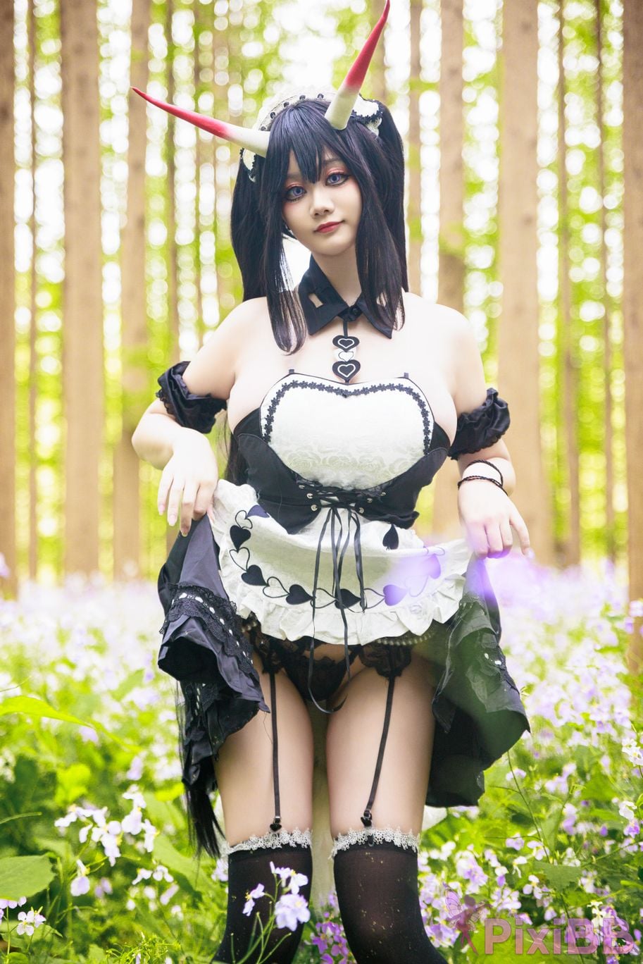 Cosplayer A Xuexue Nodai maid PixiBB.COM 006