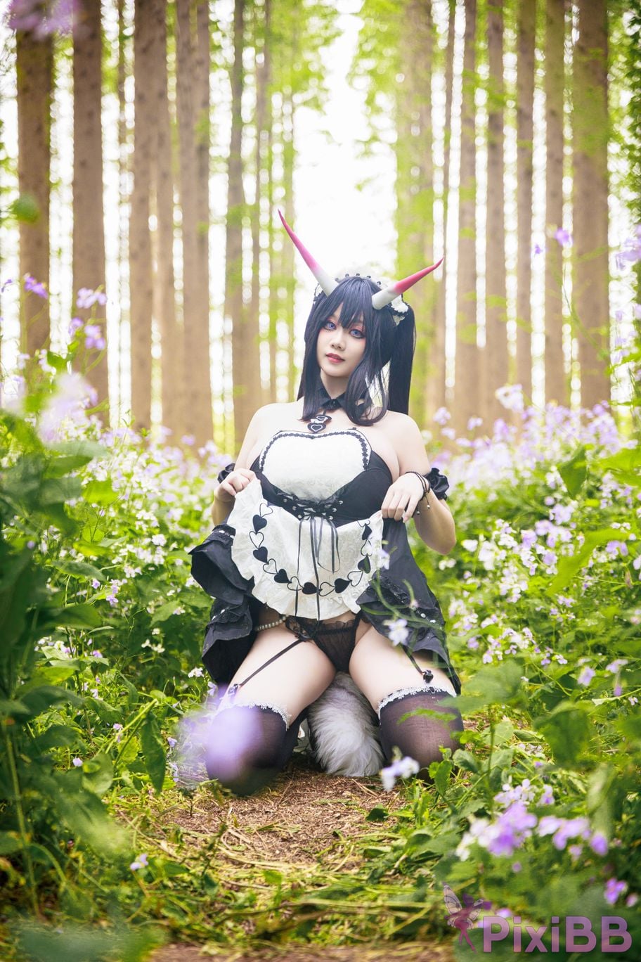 Cosplayer A Xuexue Nodai maid PixiBB.COM 007