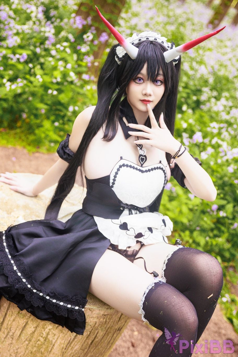 Cosplayer A Xuexue Nodai maid PixiBB.COM 008